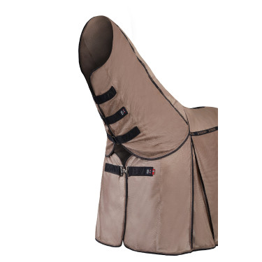Cubre-moscas Combo B Vertigo con cubrecuello desmontable y protección UV Galleta de jengibre Beige
