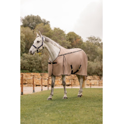 Cubre-moscas Combo B Vertigo con cubrecuello desmontable y protección UV Galleta de jengibre Beige