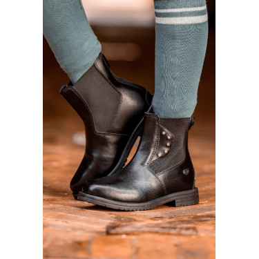 Botas Horze Portland strass niño Negro