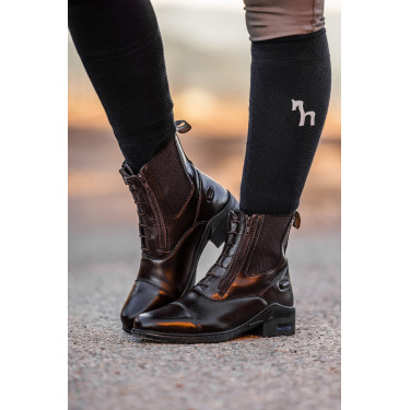 Botas Horze de cuero Horze Kingston con doble cremallera para mujer Marrón café Marrón Botas Horze de cuero Horze Kingston con doble cremallera para mujer Marrón café Marrón