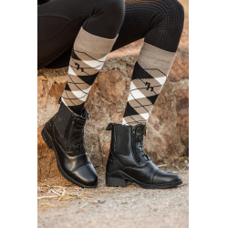 Botas Horze de cuero Horze Kingston con doble cremallera para mujer Negro Botas Horze de cuero Horze Kingston con doble cremallera para mujer Negro