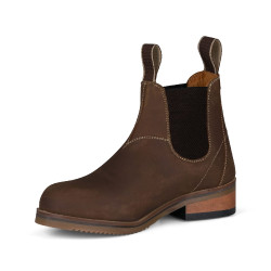 Botines de equitación niño Horze Morella en cuero
