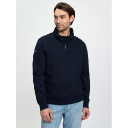 Sudadera con cremallera LeMieux para hombre Marino Azul marino