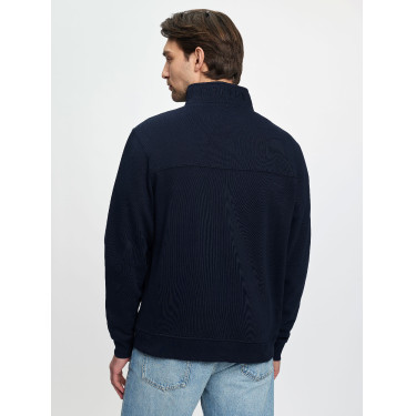 Sudadera con cremallera LeMieux para hombre Marino Azul marino