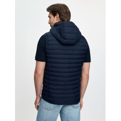 Chaleco acolchado sin mangas con capucha LeMieux para hombre Marino Azul marino