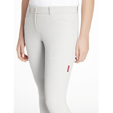 Pantalón de equitación con rodilleras de silicona Imogen Gris claro