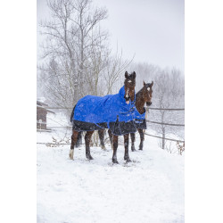 Manta Equi-Theme TYREX 1200D Aisance High Neck Azúl / negro Manta Equi-Theme TYREX 1200D Aisance High Neck Azúl / negro