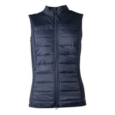 Chaleco sin mangas HKM de jersey/nylón Basel II Style para mujer Azul profundo