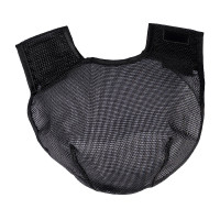 Protector de nuca HKM con velcro, paquete de 3 Negro