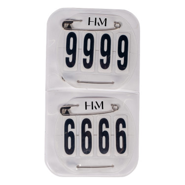Números de salida equitación HKM Classic – 4 dígitos