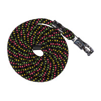 Línea HKM Neon Flash con mosquetón de apertura rápida Negro