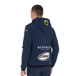 Chaqueta softshell para hombre Equestro New Style Multilogo Americana marina Azul marino Chaqueta softshell para hombre Equestro New Style Multilogo Americana marina Azul marino