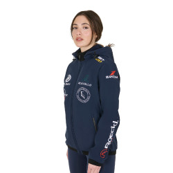 Chaqueta Softshell Equestro New Style Multilogo Americana marina Azul marino Chaqueta Softshell Equestro New Style Multilogo Americana marina Azul marino
