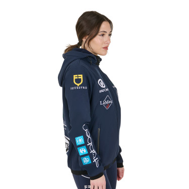 Chaqueta Softshell Equestro New Style Multilogo Americana marina Azul marino Chaqueta Softshell Equestro New Style Multilogo Americana marina Azul marino