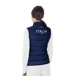 Chaleco sin mangas para mujer Equestro x FISE corte slim Americana marina Azul marino