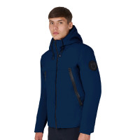 Chaqueta de hombre Equestro impermeable y cortaviento de nailon Gris escarchado