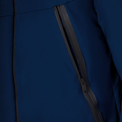 Chaqueta de hombre Equestro impermeable y cortaviento de nailon Americana marina Azul marino