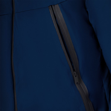 Chaqueta de hombre Equestro impermeable y cortaviento de nailon Americana marina Azul marino