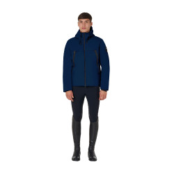 Chaqueta de hombre Equestro impermeable y cortaviento de nailon Americana marina Azul marino