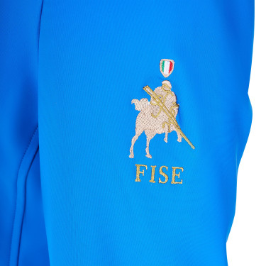 Chaqueta de concurso para hombre Equestro x FISE de tres botones Azul de Savoie Chaqueta de concurso para hombre Equestro x FISE de tres botones Azul de Savoie