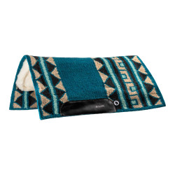 Oferta de manta western Burioni de lana para exhibición Azul Oferta de manta western Burioni de lana para exhibición Azul