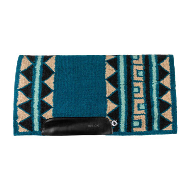 Oferta de manta western Burioni de lana para exhibición Azul Oferta de manta western Burioni de lana para exhibición Azul
