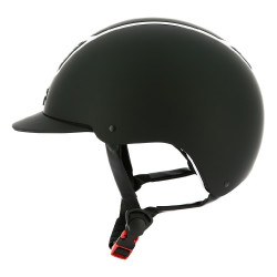Casco EQUITHEME Airy Negro / negro brillo