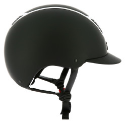 Casco EQUITHEME Airy Negro / negro brillo