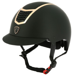 Casco EQUITHEME Airy Negro / negro brillo