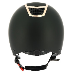 Casco EQUITHEME Airy Negro / negro brillo