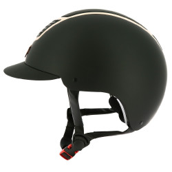 Casco EQUITHEME Airy Negro / negro brillo