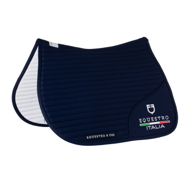 Mantilla de salto Equestro x FISE con logo bordado Americana marina Azul marino Mantilla de salto Equestro x FISE con logo bordado Americana marina Azul marino
