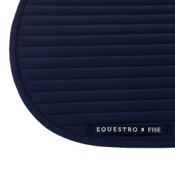 Mantilla de salto Equestro x FISE con logo bordado Americana marina Azul marino Mantilla de salto Equestro x FISE con logo bordado Americana marina Azul marino