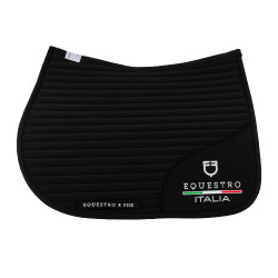 Mantilla de salto Equestro x FISE con logo bordado Negro Mantilla de salto Equestro x FISE con logo bordado Negro