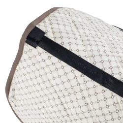 Manta de salto Equestro con monograma estampado Blanco antiguo / nogal Manta de salto Equestro con monograma estampado Blanco antiguo / nogal