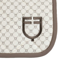 Manta de salto Equestro con monograma estampado Blanco antiguo / nogal Manta de salto Equestro con monograma estampado Blanco antiguo / nogal