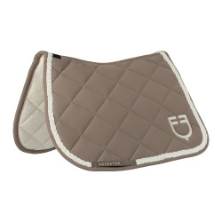 Manta de salto Equestro con cordón trenzado Nogal / blanco antiguo Marr&amp;amp;amp;oacute;n