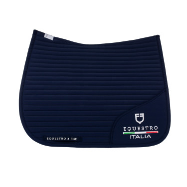 Manta de doma Equestro x FISE con logo bordado Americana marina Azul marino Manta de doma Equestro x FISE con logo bordado Americana marina Azul marino