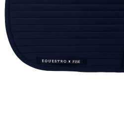 Manta de doma Equestro x FISE con logo bordado Americana marina Azul marino Manta de doma Equestro x FISE con logo bordado Americana marina Azul marino