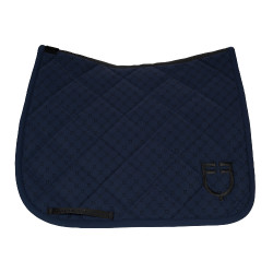Mantilla de doma Equestro con monograma estampado Blazer marino / negro Azul marino