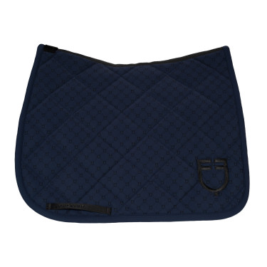 Mantilla de doma Equestro con monograma estampado Blazer marino / negro Azul marino