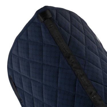 Mantilla de doma Equestro con monograma estampado Blazer marino / negro Azul marino