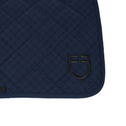 Mantilla de doma Equestro con monograma estampado Blazer marino / negro Azul marino