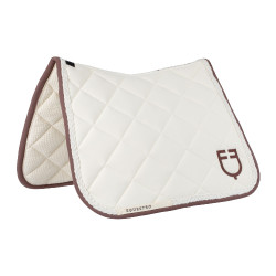 Manta de doma Equestro con cordón trenzado Blanco antiguo / marrón Manta de doma Equestro con cordón trenzado Blanco antiguo / marrón