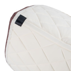 Manta de doma Equestro con cordón trenzado Blanco antiguo / marrón Manta de doma Equestro con cordón trenzado Blanco antiguo / marrón