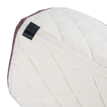 Manta de doma Equestro con cordón trenzado Blanco antiguo / marrón Manta de doma Equestro con cordón trenzado Blanco antiguo / marrón