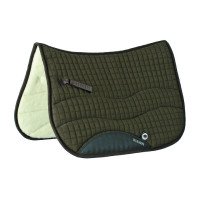 Manta Burioni de algodón/lana Scafarda Verde