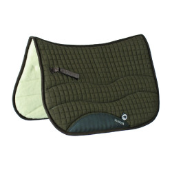Manta Burioni de algodón/lana Scafarda Verde
