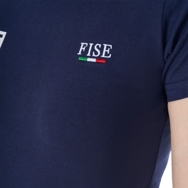 Camiseta ecuestre mujer Equestro x FISE slim manga corta