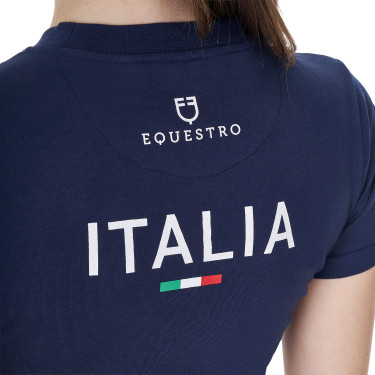 Camiseta ecuestre mujer Equestro x FISE slim manga corta